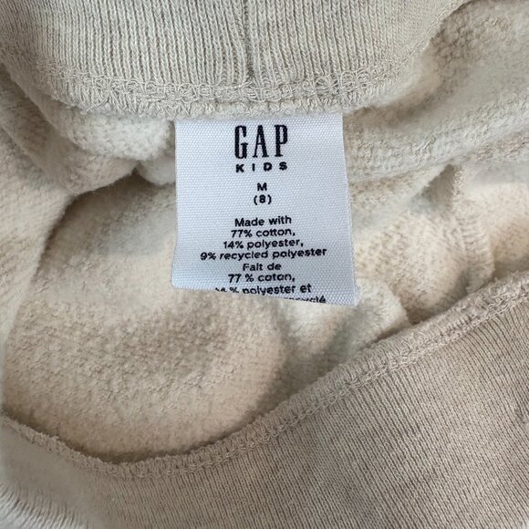 GAP Cream Coloured Jogging Pants Girls Size 8 (SKU: 123G) - Picture 3 of 3